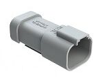 DIP Connector Featuring Grey Thermoplastic Housing and Multiple Terminal Options Designed for Wide Temperature Range Applications