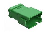 Green thermoplastic housing DIP Connector with various terminal types and operating temperature from minus 55 to plus 125 degrees Celsius