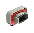 Thermoplastic DIP Connector with multiple terminal configurations engineered for operation and secure packaging in harsh environments