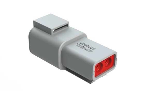 ATP04-2P Automotive Connector with Male Pins, reliable electronic component designed for vehicle electrical system and wiring harness applications